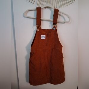 Rust Corduroy Overalls